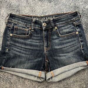 American Eagle Outfitters Midi Jean Shorts